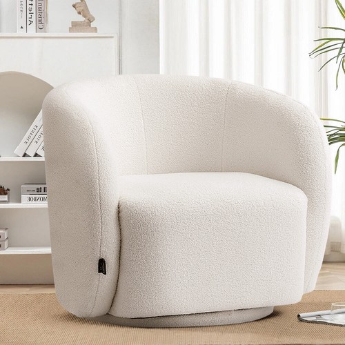 Swivel tub chair boucle - swivel,