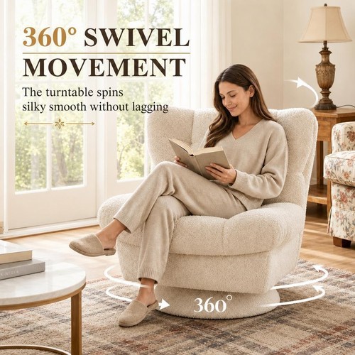 Upholstered 360 swivel - 360°,