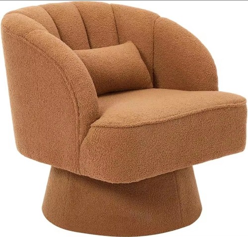 1pc beige modern swivel - 1pc,