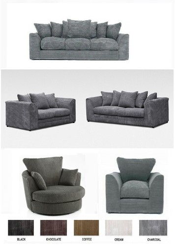 Jumbo cord large seater sofa - 4,