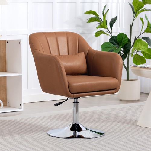 Swivel microfibre accent chair - accent,