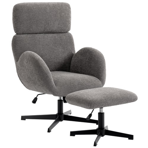 Homcom swivel armchair with - homcom,