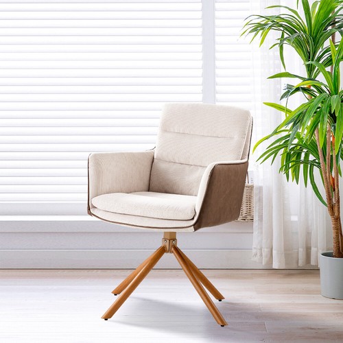 Upholstered corduroy armchair - corduroy,