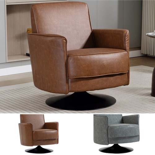 Swivel accent chair with wide - accent,