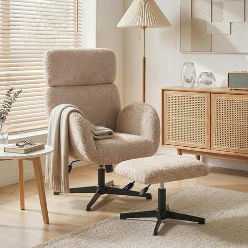 Homcom swivel armchair - homcom, with