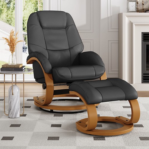 Leather recliner chair - leather,