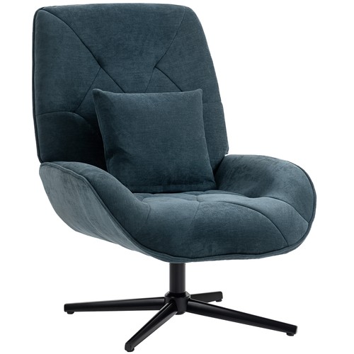 Homcom swivel accent chair - homcom,