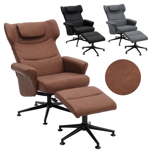 Leather recliner chair - leather,